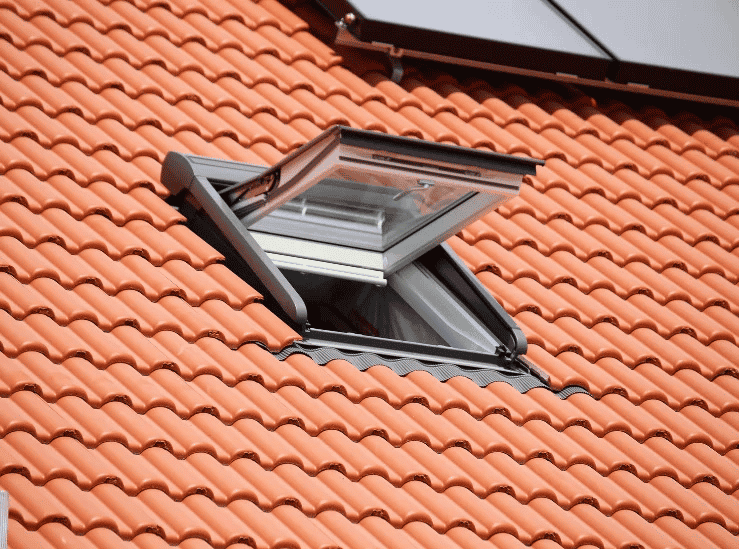 Energy-efficient residential skylight on a sloped roof
