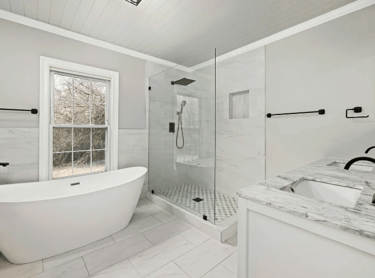 Custom Shower Doors Denver for residential bathroom remodeling