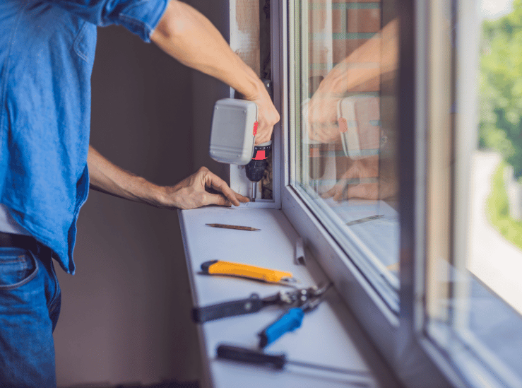 Energy-efficient window repair for improved home insulation